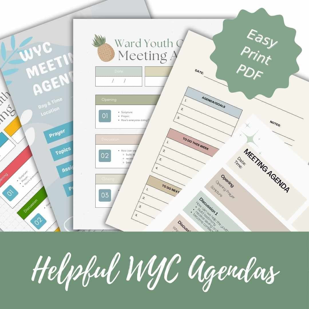 LDS WYC Agenda | Meeting Agenda for Ward Youth Councils