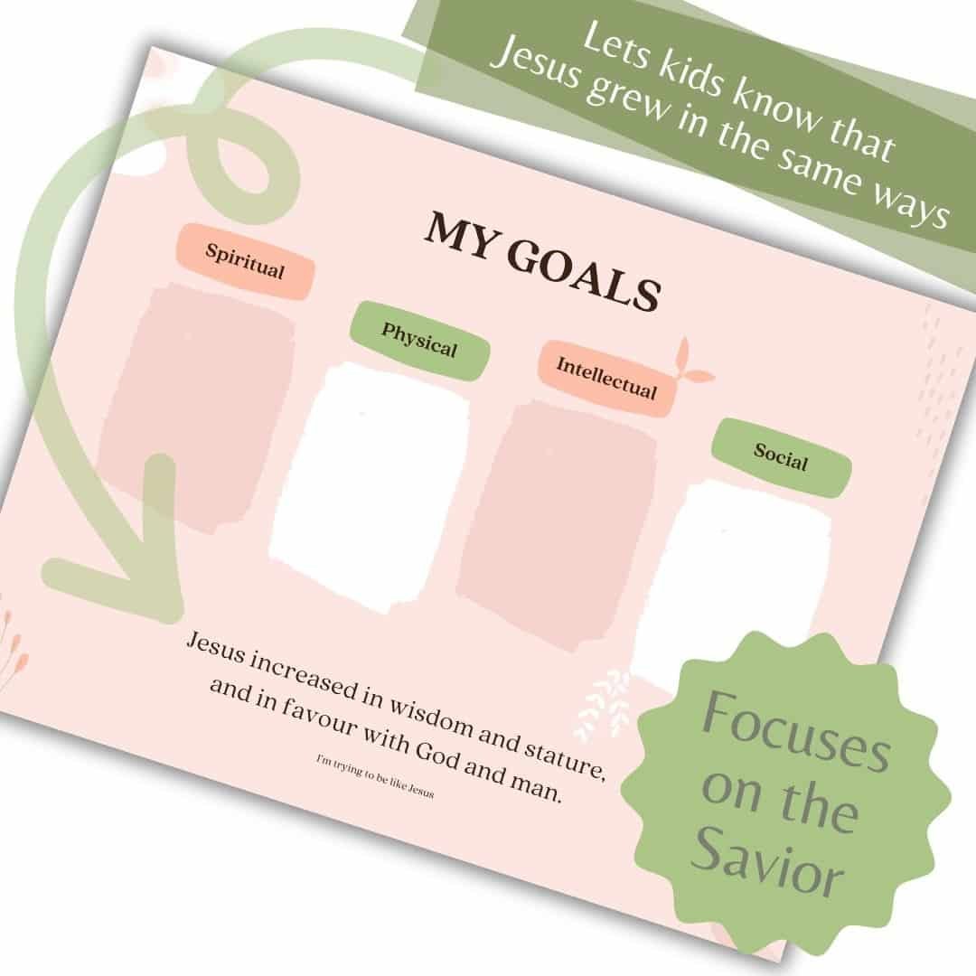 Children and Youth Program Goal Setting LDS | Goal Planning for Youth and Primary Children and Adults Too! - Image 4