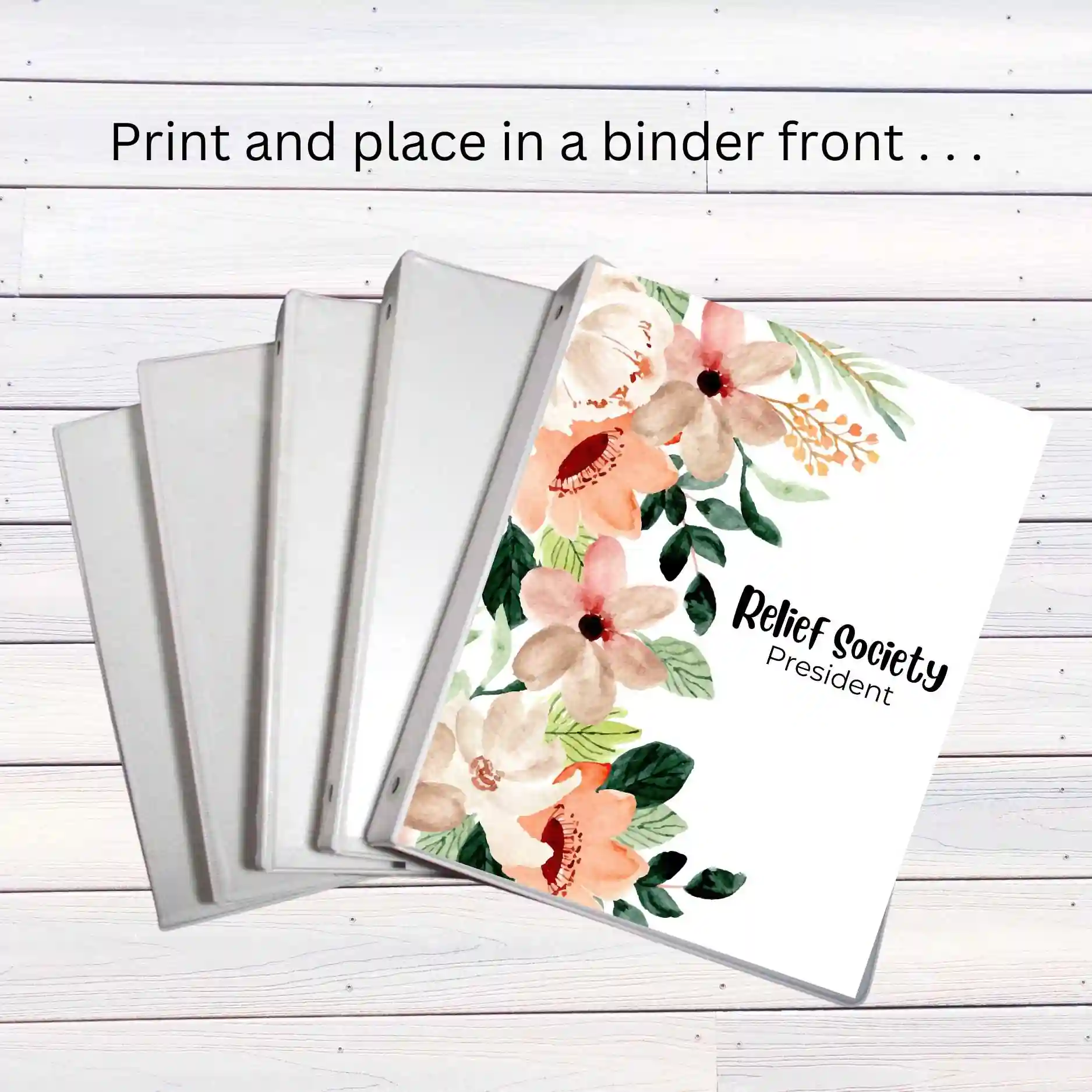 Relief Society Binder Cover plus Bonus Divider Pages | Latter-day Saint - Image 2