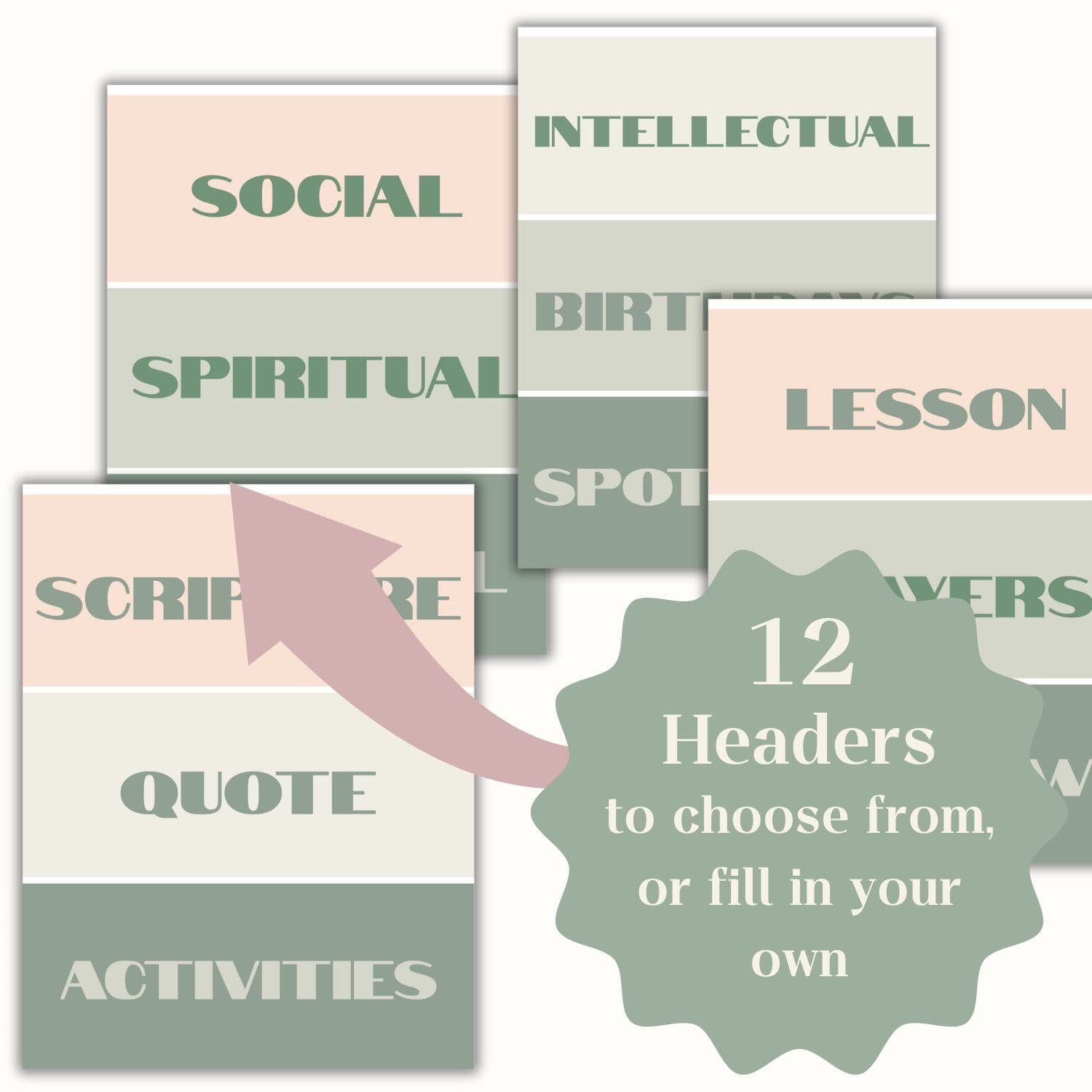 2026 Young Women Bulletin Board Mega Bundle | Walk with Me | LDS YM and YW - Image 3