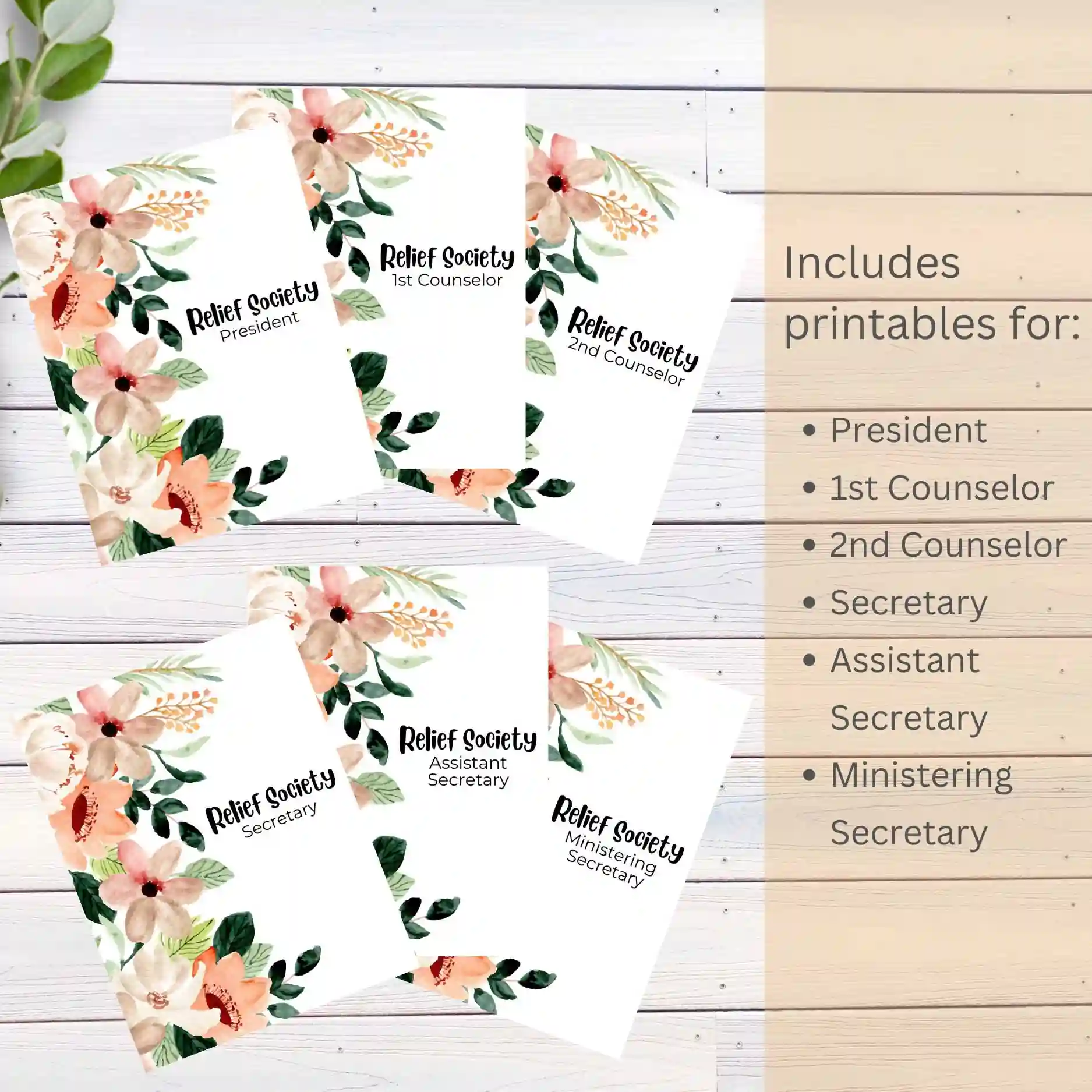 Relief Society Binder Cover plus Bonus Divider Pages | Latter-day Saint - Image 6